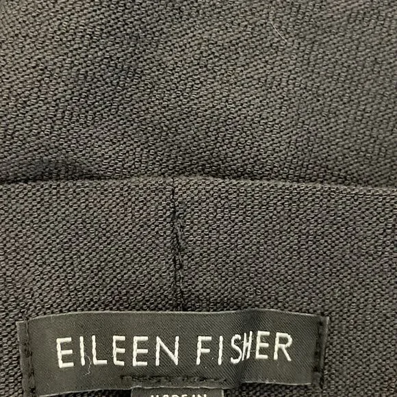 Eileen Fisher Pull-On Pants Womens Size XS Solid Black Career Professional - Picture 3 of 9